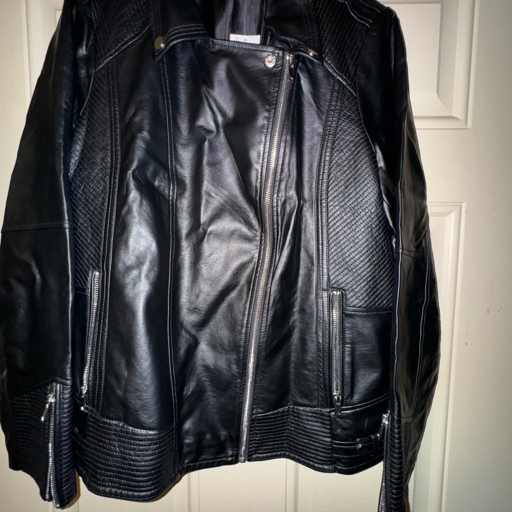 Evans Black Leather Jacket